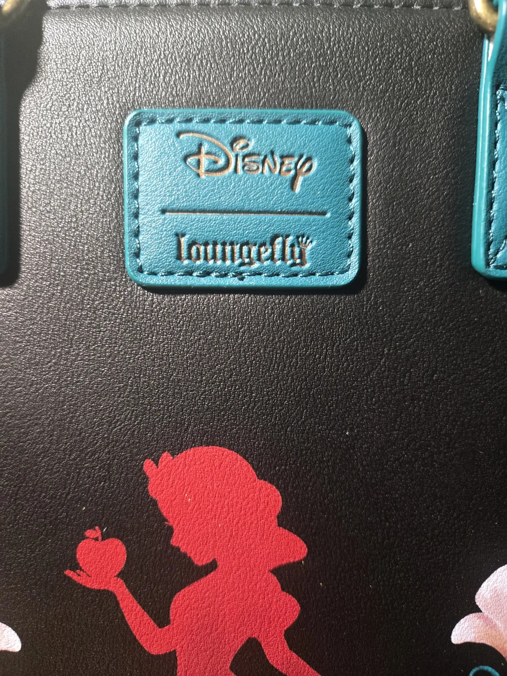 Disney Loungefly Teal Floral Snow White Princess Dome Satchel Bag